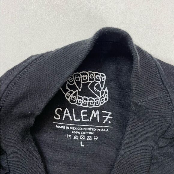 Salem7 Crooked Cops Graphic T-shirt Men Large Black Short Sleeve - Picture 4 of 5